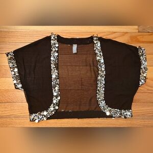 Cropped Bolero Sheer Jacket